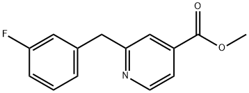 Methyl 2-(3-fluorobenzyl)isonicotinate Structural