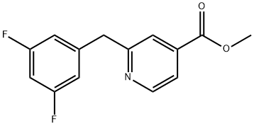 Methyl 2-(3,5-difluorobenzyl)isonicotinate Structural