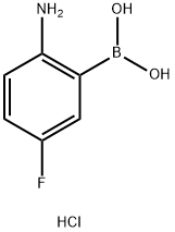 2-Amino-5-fluorophenylboronic acid, HCl Structural