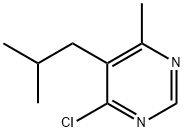 Pyrimidine, 4-chloro-6-methyl-5-(2-methylpropyl)- Structural