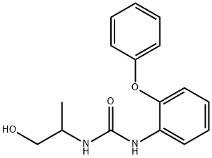 Urea, N-(2-hydroxy-1-methylethyl)-N'-(2-phenoxyphenyl)- Structural