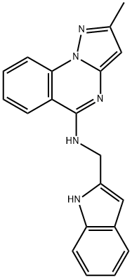 Pyrazolo[1,5-a]quinazolin-5-amine, N-(1H-indol-2-ylmethyl)-2-methyl- Structural