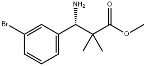 METHYL (3S)-3-AMINO-3-(3-BROMOPHENYL)-2,2-DIMETHYLPROPANOATE