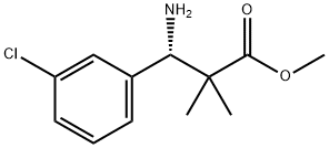 METHYL (3S)-3-AMINO-3-(3-CHLOROPHENYL)-2,2-DIMETHYLPROPANOATE Structural