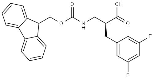 Fmoc-(S)-3-amino-2-(3,5-difluorobenzyl)propanoicacid Structural