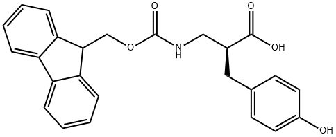 Fmoc-(S)-3-amino-2-(4-hydroxybenzyl)propanoicacid Structural