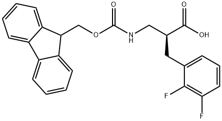Fmoc-(S)-3-amino-2-(2,3-difluorobenzyl)propanoicacid Structural