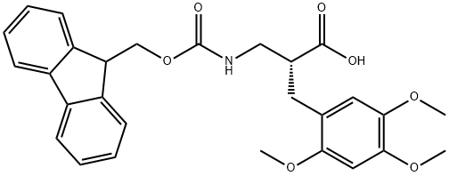 Fmoc-(R)-3-amino-2-(2,4,5-trimethoxybenzyl)propanoicacid Structural