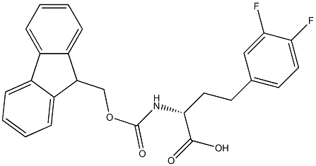 Fmoc-3,4-difluoro-D-homophenylalanine Structural