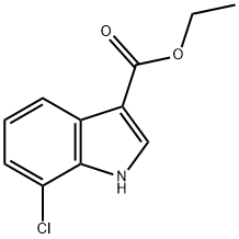 Ethyl 7-Chloroindole-3-carboxylate Structural