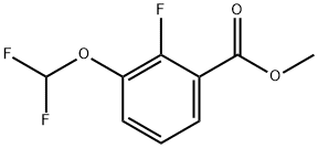methyl 3-(difluoromethoxy)-2-fluorobenzoate Structural