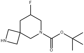 tert-butyl 8-fluoro-2,6-diazaspiro[3.5]nonane-6-carboxylate Structural