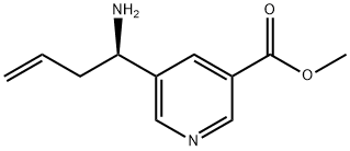 METHYL 5-((1R)-1-AMINOBUT-3-ENYL)PYRIDINE-3-CARBOXYLATE Structural