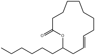 Oxacyclotridec-10-en-2-one, 13-hexyl-, (10E)- Structural