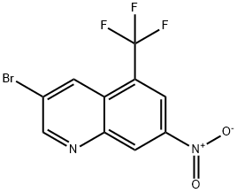 Quinoline, 3-bromo-7-nitro-5-(trifluoromethyl)- Structural