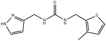 Urea, N-[(3-methyl-2-thienyl)methyl]-N'-(1H-pyrazol-3-ylmethyl)- Structural