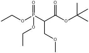 tert-Butyl 2-(Diethoxyphosphoryl)-3-methoxypropanoate Structural