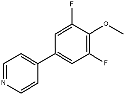 Pyridine, 4-(3,5-difluoro-4-methoxyphenyl)- Structural