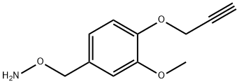 Hydroxylamine, O-[[3-methoxy-4-(2-propyn-1-yloxy)phenyl]methyl]- Structural