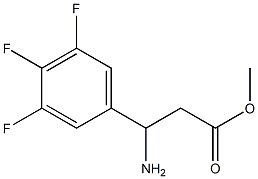 METHYL 3-AMINO-3-(3,4,5-TRIFLUOROPHENYL)PROPANOATE Structural