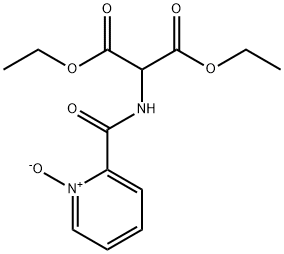 Propanedioic acid, 2-[[(1-oxido-2-pyridinyl)carbonyl]amino]-, 1,3-diethyl ester Structural