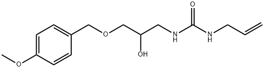 Urea, N-[2-hydroxy-3-[(4-methoxyphenyl)methoxy]propyl]-N'-2-propen-1-yl- Structural