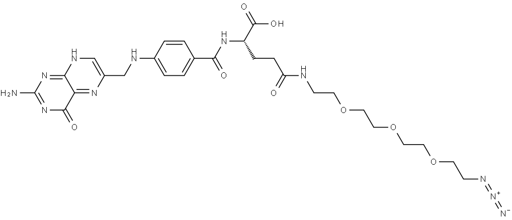 Folate-PEG3-Azide Structural