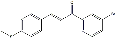 trans-3'-bromo-4-(methylthio)chalcone Structural
