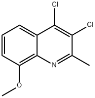 Quinoline, 3,4-dichloro-8-methoxy-2-methyl- Structural