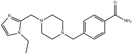 Benzamide, 4-[[4-[(1-ethyl-1H-imidazol-2-yl)methyl]-1-piperazinyl]methyl]- Structural