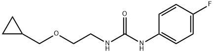 Urea, N-[2-(cyclopropylmethoxy)ethyl]-N'-(4-fluorophenyl)- Structural