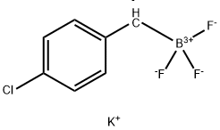 potassium [(4-chlorophenyl)methyl]trifluoroboranuide Structural