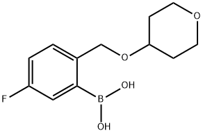 Boronic acid, B-[5-fluoro-2-[[(tetrahydro-2H-pyran-4-yl)oxy]methyl]phenyl]- Structural