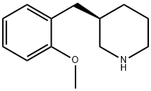 Piperidine, 3-[(2-methoxyphenyl)methyl]-, (3R)- Structural