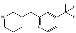 Pyridine, 2-(3-piperidinylmethyl)-4-(trifluoromethyl)- Structural