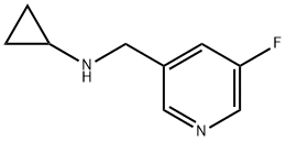 N-[(5-Fluoropyridin-3-yl)methyl]cyclopropanamine Structural