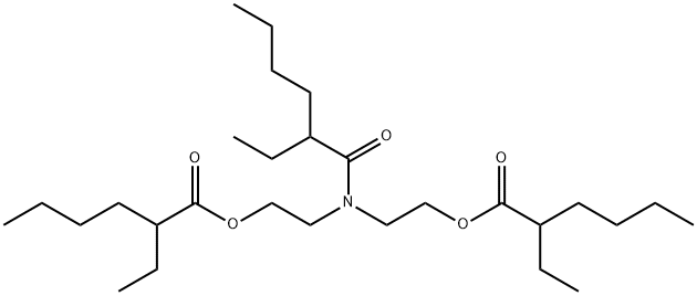 Hexanoic acid, 2-ethyl-, [(2-ethyl-1-oxohexyl)imino]di-2,1-ethanediyl ester (9CI) Structural