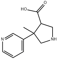 ethyl 4-methyl-4-(pyridin-3-yl)pyrrolidine-3-carboxylate Structural
