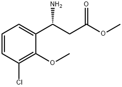 METHYL (3R)-3-AMINO-3-(3-CHLORO-2-METHOXYPHENYL)PROPANOATE