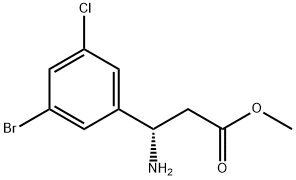 METHYL (3S)-3-AMINO-3-(3-BROMO-5-CHLOROPHENYL)PROPANOATE