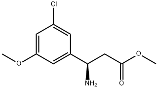 METHYL (3R)-3-AMINO-3-(3-CHLORO-5-METHOXYPHENYL)PROPANOATE