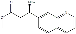 METHYL (3R)-3-AMINO-3-(7-QUINOLYL)PROPANOATE Structural