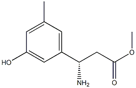 METHYL (3S)-3-AMINO-3-(3-HYDROXY-5-METHYLPHENYL)PROPANOATE Structural