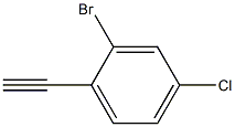Benzene, 2-broMo-1-ethynyl-4-chloro- Structural