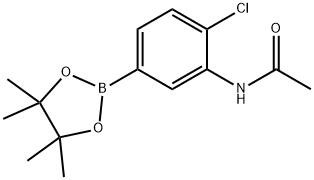 N-(2-chloro-5-(4,4,5,5-tetramethyl-1,3,2-dioxaborolan-2-yl)phenyl)acetamide Structural