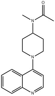 Acetamide, N-methyl-N-[1-(4-quinolinyl)-4-piperidinyl]- Structural