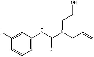 Urea, N-(2-hydroxyethyl)-N'-(3-iodophenyl)-N-2-propen-1-yl- Structural