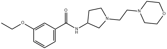 Benzamide, 3-ethoxy-N-[1-[2-(4-morpholinyl)ethyl]-3-pyrrolidinyl]- Structural