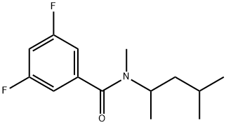 Benzamide, N-(1,3-dimethylbutyl)-3,5-difluoro-N-methyl- Structural