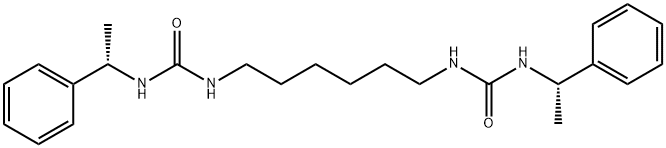 Urea,N,N''-1,6-hexanediylbis[N'-[(1S)-1-phenylethyl]- Structural
